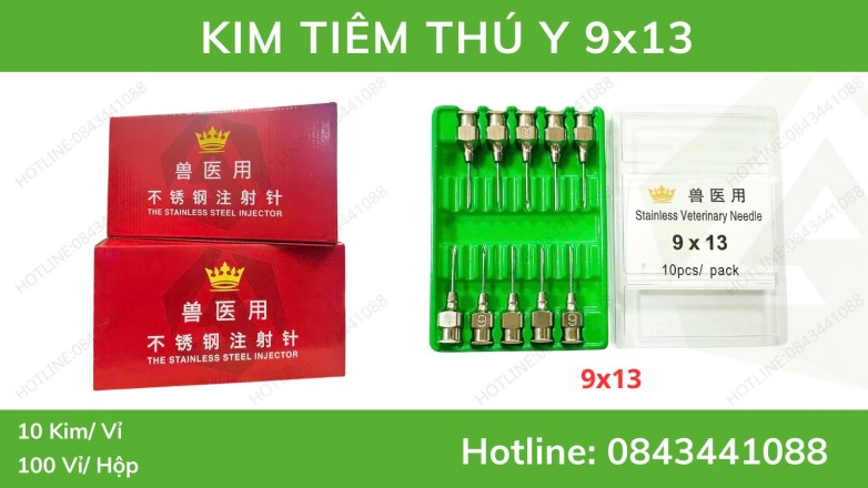 Kim tiêm 9x13 - chăn nuôi gà con 